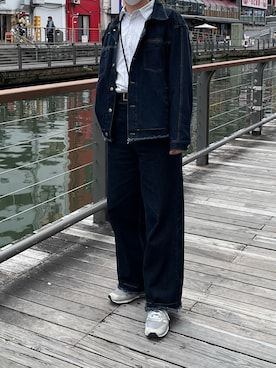 「soerte」｜「アイテム（デニムジャケット）」を使った、ryuyaさん（メンズ・179cm）の春コーディネート