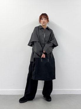 「アイテム（ヘアゴム）」を使った、蝶ちゃんさん（レディース・158cm）の秋コーディネート