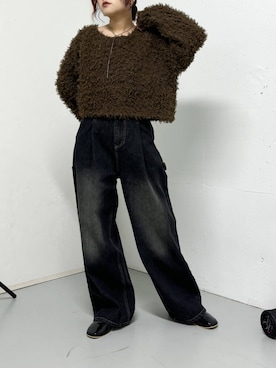 「158cm」｜「アイテム（その他シューズ）」を使った、蝶ちゃんさん（レディース・158cm）の秋コーディネート