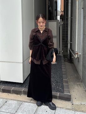 「KBF（ケイビーエフ）のアイテム（ブーツ）」を使った、蝶ちゃんさん（レディース・158cm）の夏コーディネート
