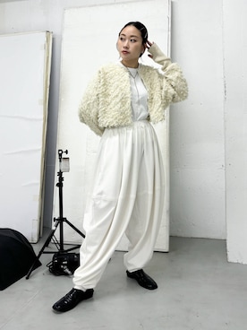 「158cm」｜「アイテム（その他シューズ）」を使った、蝶ちゃんさん（レディース・158cm）の秋コーディネート