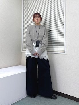 「アイテム（その他雑貨）」を使った、蝶ちゃんさん（レディース・158cm）の冬コーディネート