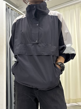 「ブラックデニム」｜「アイテム（その他アウター）」を使った、蝶ちゃんさん（レディース・158cm）の夏コーディネート