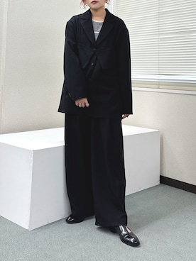 「アイテム（その他アウター）」を使った、蝶ちゃんさん（レディース・158cm）の秋コーディネート