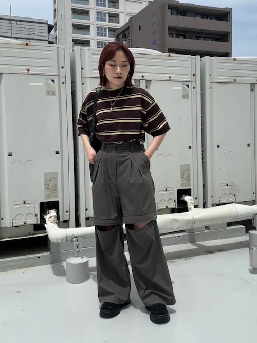 ニット セーター ルーズボーダーニットTEE レディース セール】ルーズボーダーニットTEE（ニット/セーター）｜KBF