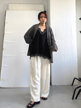 蝶ちゃんさん（レディース・158cm）の春コーディネート