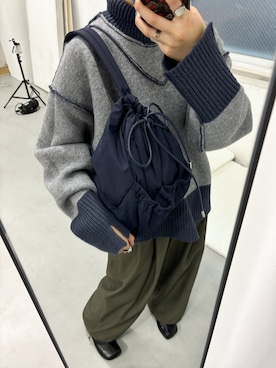 「ペインターパンツ」｜「アイテム（ブーツ）」を使った、NANOKAさん（レディース・158cm）の秋コーディネート