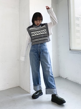 蝶ちゃんさん（レディース・158cm）の秋コーディネート