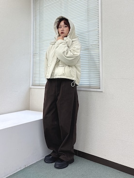 「アイテム（その他アウター）」を使った、蝶ちゃんさん（レディース・158cm・20代）の秋コーディネート