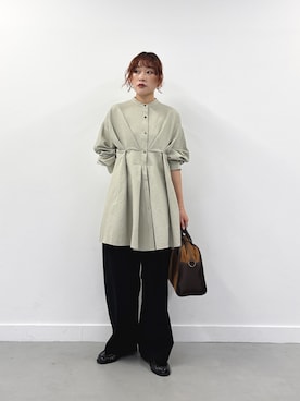 「アイテム（ヘアゴム）」を使った、蝶ちゃんさん（レディース・158cm）の秋コーディネート