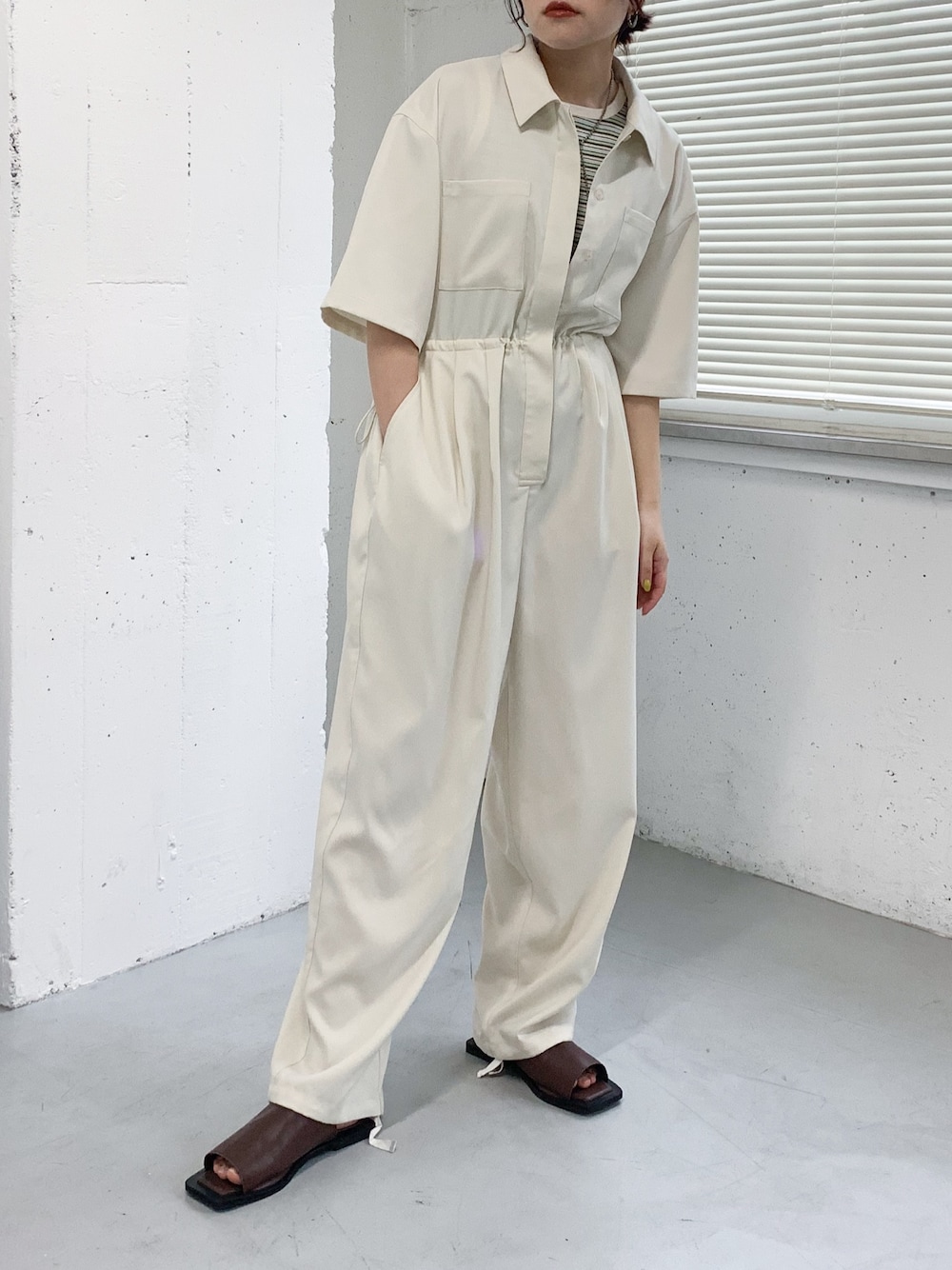 蝶ちゃん(アーバンリサーチ)｜KBFのサロペット/オーバーオールを使った