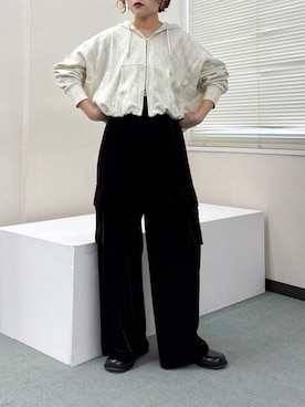 「カーゴパンツ」｜蝶ちゃんさん（レディース・158cm・20代）の秋コーディネート