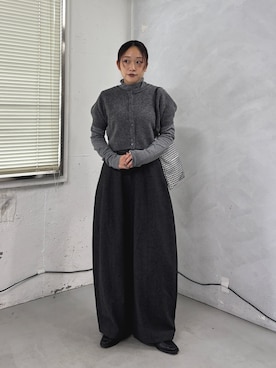 「KBF（ケイビーエフ）のアイテム（その他シューズ）」を使った、蝶ちゃんさん（レディース・158cm）の秋コーディネート