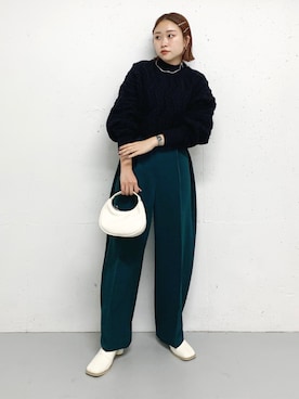 蝶ちゃんさん（レディース・158cm）の秋コーディネート