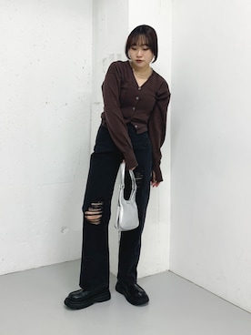 蝶ちゃんさん（レディース・158cm）の秋コーディネート