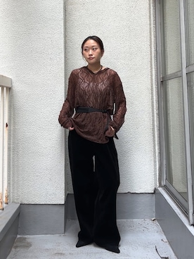 「URBAN RESEARCH（アーバンリサーチ）のTeya　ACTIVE BELT BAG（ボディバッグ/ウエストポーチ、ブラック系）」を使った、蝶ちゃんさん（レディース・158cm）の夏コーディネート