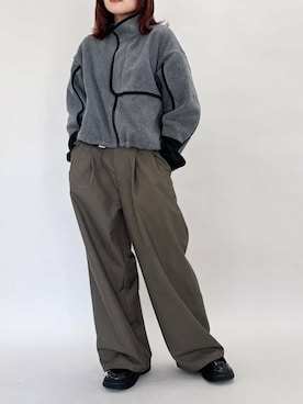 「158cm」｜「アイテム（ローファー）」を使った、蝶ちゃんさん（レディース・158cm）の冬コーディネート