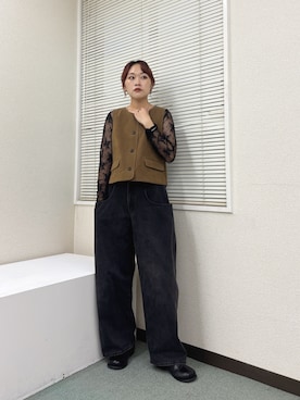 「アイテム（その他シューズ）」を使った、蝶ちゃんさん（レディース・158cm・20代）の秋コーディネート