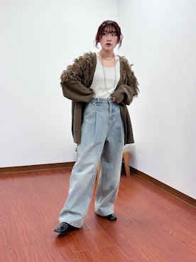 「158cm」｜「アイテム（その他シューズ）」を使った、蝶ちゃんさん（レディース・158cm）の秋コーディネート