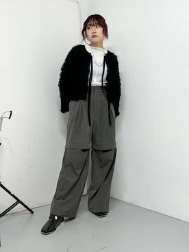 「158cm」｜「アイテム（その他シューズ）」を使った、蝶ちゃんさん（レディース・158cm）の秋コーディネート