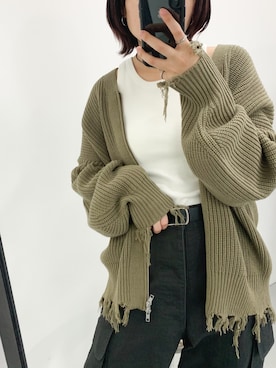「アイテム（タンクトップ）」を使った、蝶ちゃんさん（レディース・158cm・20代）の秋コーディネート