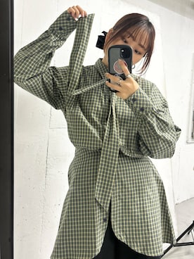「KBF（ケイビーエフ）のカバーデザインロングブーツ（ブーツ）」を使った、蝶ちゃんさん（レディース・158cm）の冬コーディネート