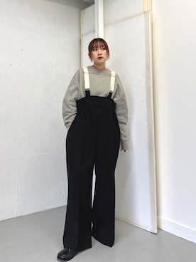 「アイテム（サンダル）」を使った、蝶ちゃんさん（レディース・158cm・20代）の冬コーディネート