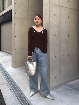 蝶ちゃんさん（レディース・158cm）の冬コーディネート