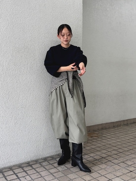 「KBF（ケイビーエフ）のアイテム」を使った、蝶ちゃんさん（レディース・158cm）の秋コーディネート