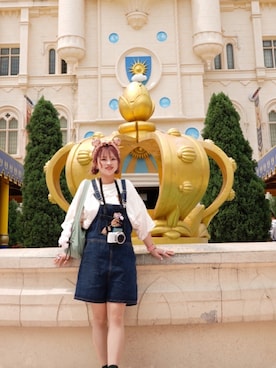 「アイテム（オールインワン・サロペット）」を使った、YUKIさん（レディース・148cm・20代）の秋コーディネート