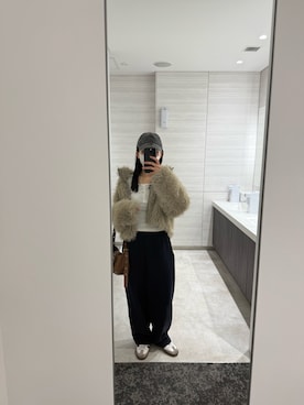 「アイテム（スウェットパンツ）」を使った、Miさん（レディース・156cm）の秋コーディネート