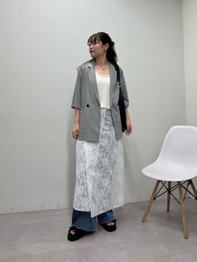 manakaさん（レディース・162cm）の夏コーディネート