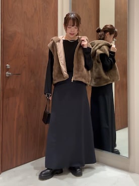 「アイテム（チョーカー）」を使った、manakaさん（レディース・162cm・20代）の秋コーディネート