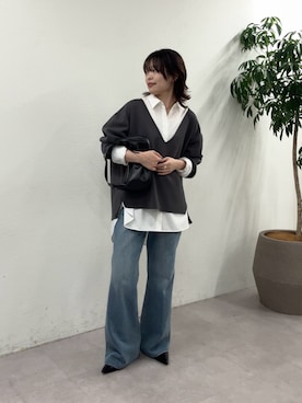 「2.718（ニーテンナナイチハチ）のアイテム」を使った、manakaさん（レディース・162cm）の秋コーディネート