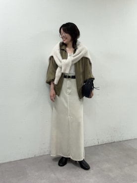 「2.718（ニーテンナナイチハチ）のアイテム」を使った、manakaさん（レディース・162cm）の秋コーディネート