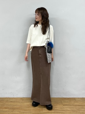「アイテム（トートバッグ）」を使った、manakaさん（レディース・162cm・20代）の夏コーディネート