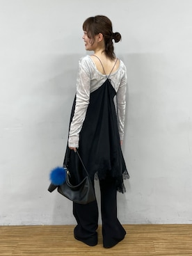 「アイテム（チュニック）」を使った、manakaさん（レディース・162cm）の秋コーディネート