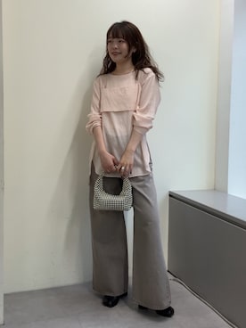 「アイテム（チョーカー）」を使った、manakaさん（レディース・162cm）の冬コーディネート