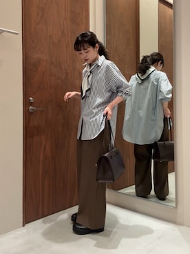 manakaさん（レディース・162cm）の冬コーディネート