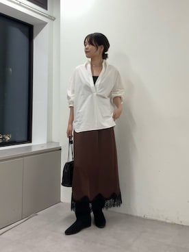 manakaさん(レディース・162cm)の秋コーディネート