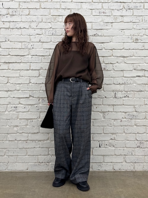 GALLARDAGALANTE シアーカーブスリーブブラウス シアーカーブスリーブブラウス | GALLARDAGALANTE(ガリャルダガランテ