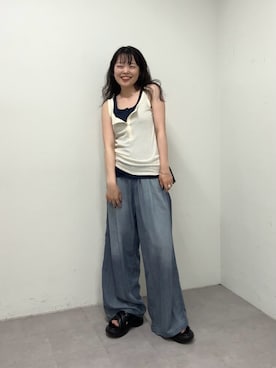 manakaさん（レディース・162cm）の夏コーディネート