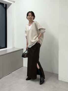 manakaさん（レディース・162cm）の秋コーディネート