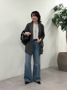 「2.718（ニーテンナナイチハチ）のアイテム」を使った、manakaさん（レディース・162cm）の秋コーディネート