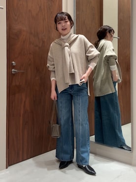 manakaさん（レディース・162cm）の冬コーディネート