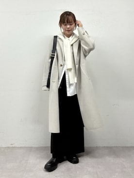 「アイテム（ボディバッグ/ウエストポーチ）」を使った、manakaさん（レディース・162cm）の秋コーディネート