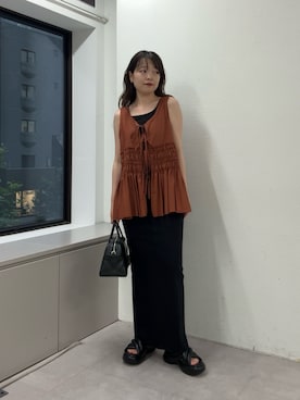 manakaさん（レディース・162cm）の夏コーディネート