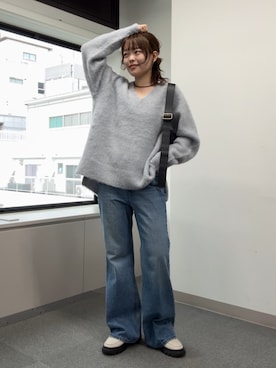 「アイテム（リング）」を使った、manakaさん（レディース・162cm・20代）の秋コーディネート