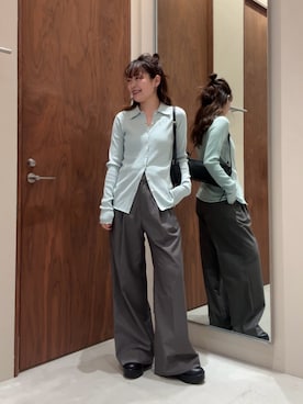 manakaさん（レディース・162cm）の冬コーディネート