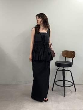 「チノスカート」｜manakaさん（レディース・162cm）の夏コーディネート